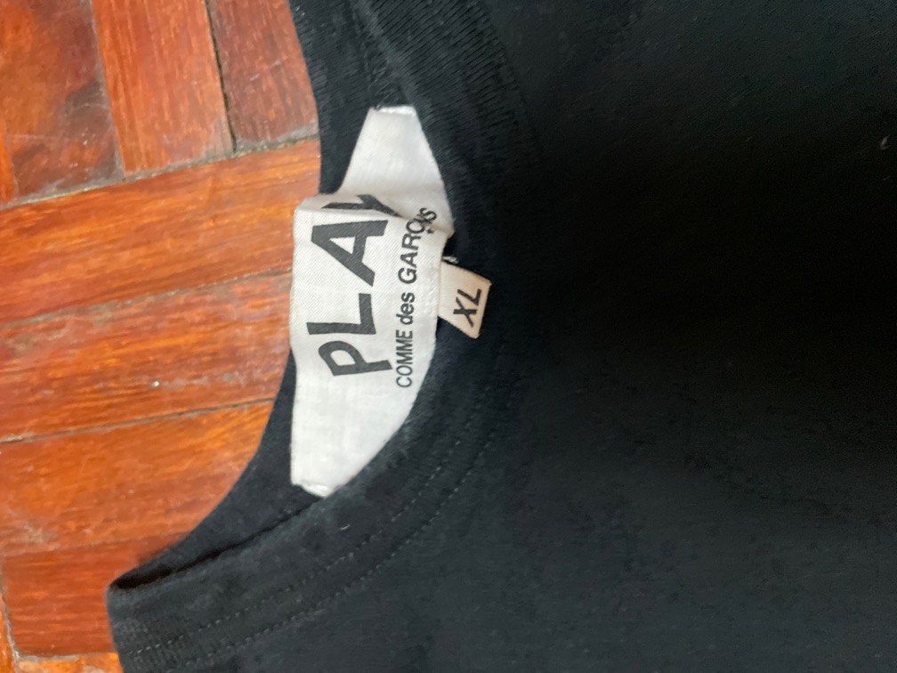 Authentic CDG Black gold heart