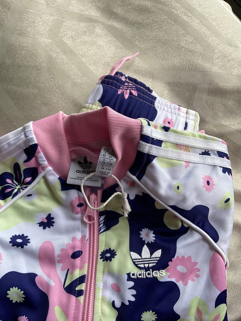 Authentic floral adidas tracksuit for baby girls Babies Kids