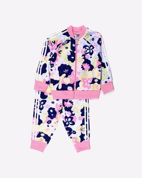 Girls floral hotsell adidas