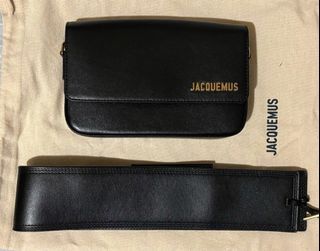 Authentic Jacquemus Le Carinu Black Bag