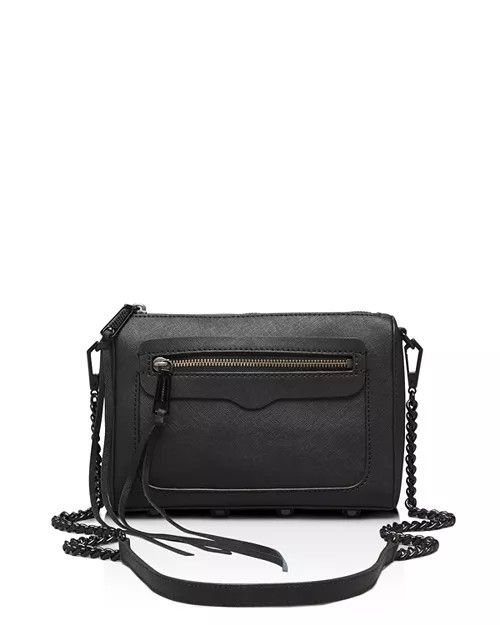 AUTHENTIC Rebecca Minkoff Avery Leather Crossbody In Black