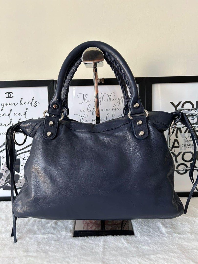 Balenciaga Town Crossbody Bag (Category: Luxury Bags & Wallets) located in Manila. Submitted by bagislifeshop (Listing ID 1286542201, Image 3). Description: ☑️Available in Pampanga ✅Condition: 8.5/10 ✅ Color: Blue in SHW ✅Material: Lambskin leather ✅Inclusion: Dustbag, long strap and mirror .