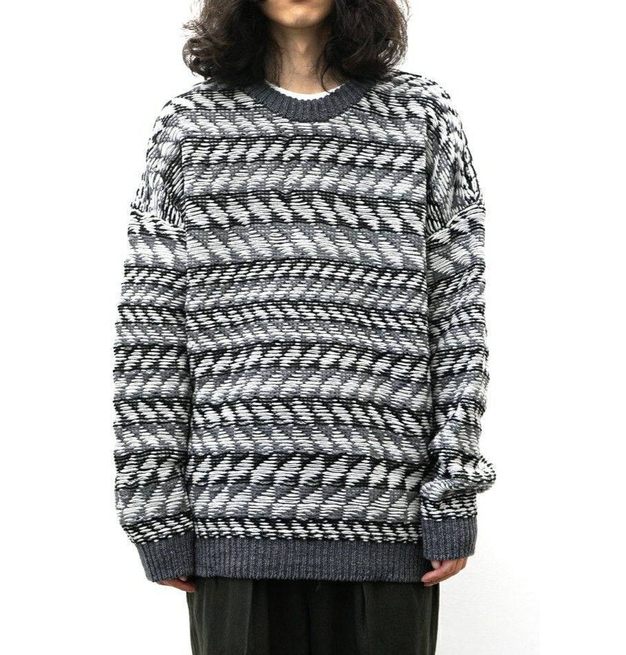 Blanc YM Inside out Knit Pullover Stein Markaware yoke garcons, 男