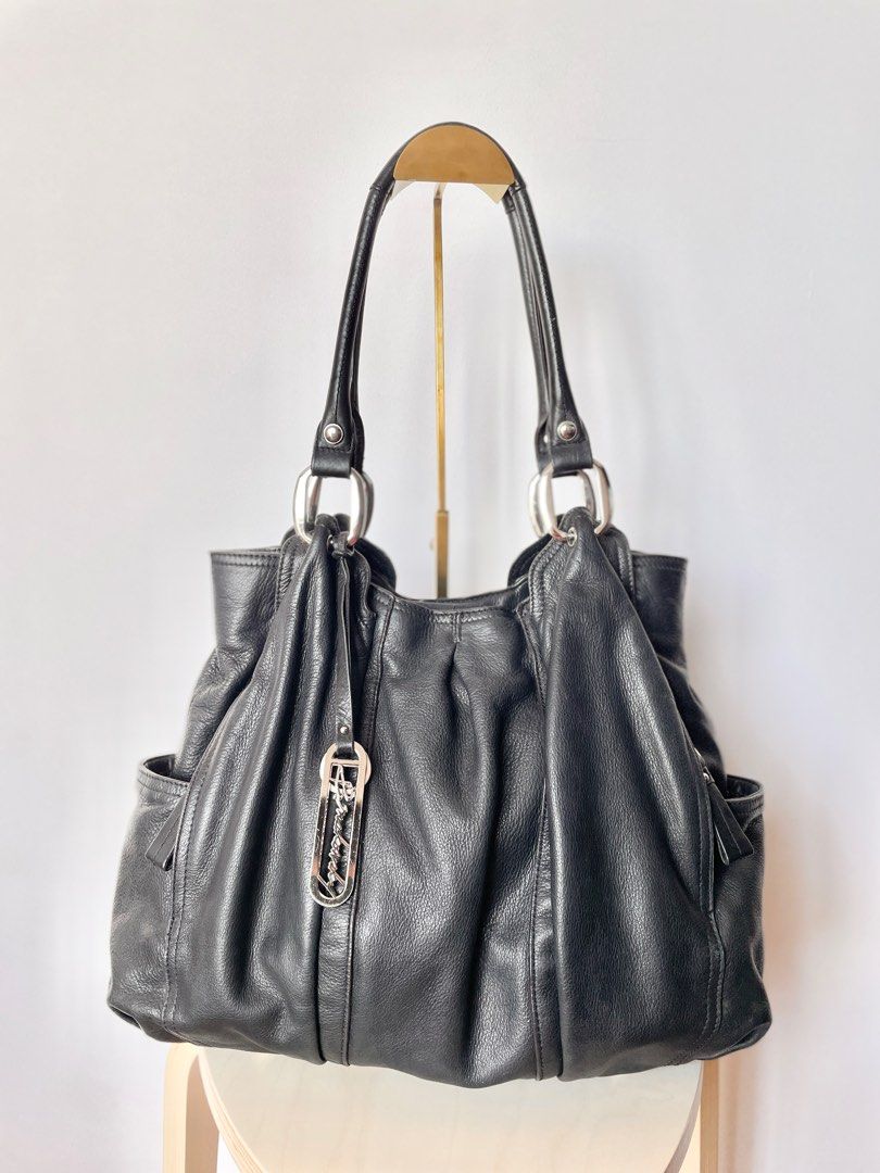 British Tan B. Makowsky Leather Purse, Shoulder Bag Large | eBay