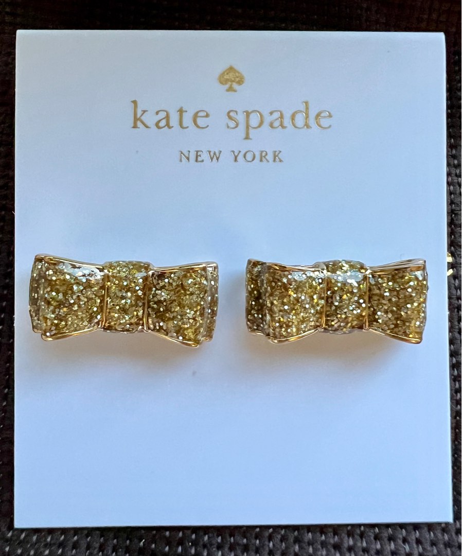 Christmas bow earrings kate spade top