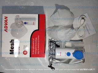 BRAND NEW PORTABLE MESH NEBULIZER; COMPLETE SET- MANY STOCKS AVAILABLE; READY TO SHIP