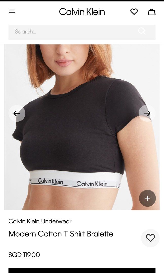 Calvin Klein Modern Cotton T-Shirt Bralette