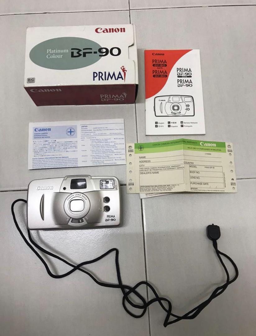 canon film camera prims BF 90 platinum Photography Cameras on