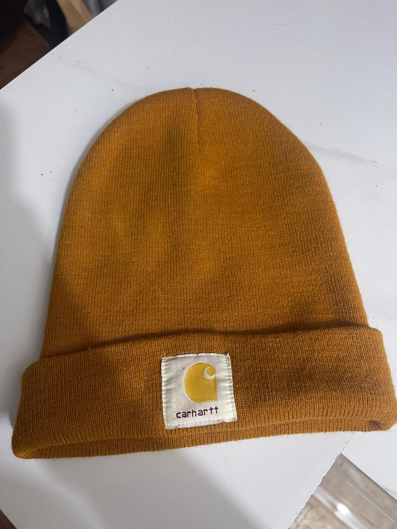 Carhartt mustard beanie deals