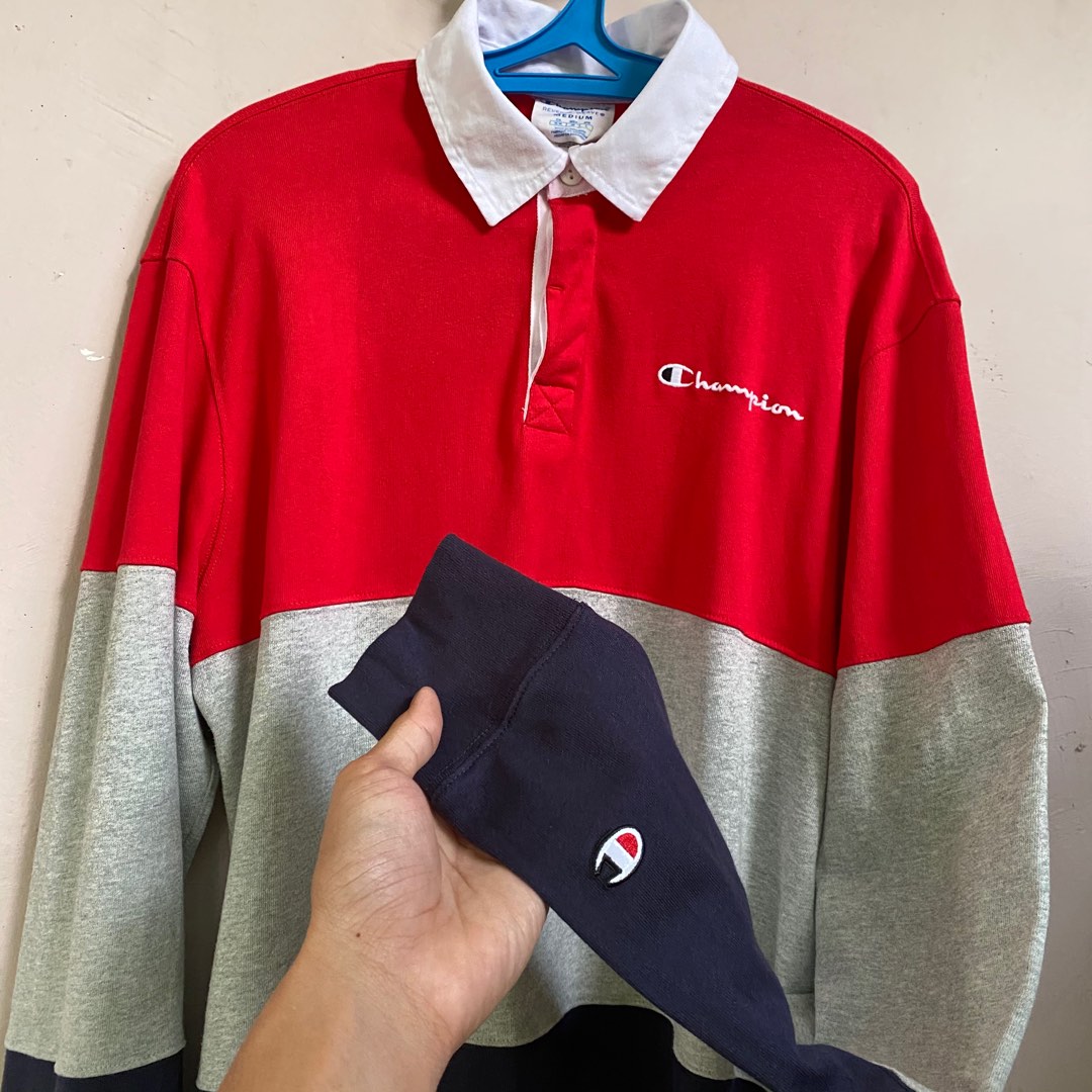 Champion polo deals long sleeve