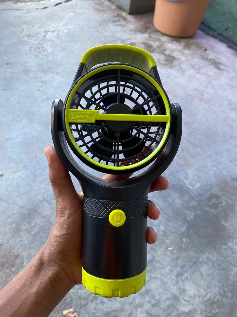 Coleman camping fan batterylock Furniture Home Living Lighting Fans Fans on Carousell