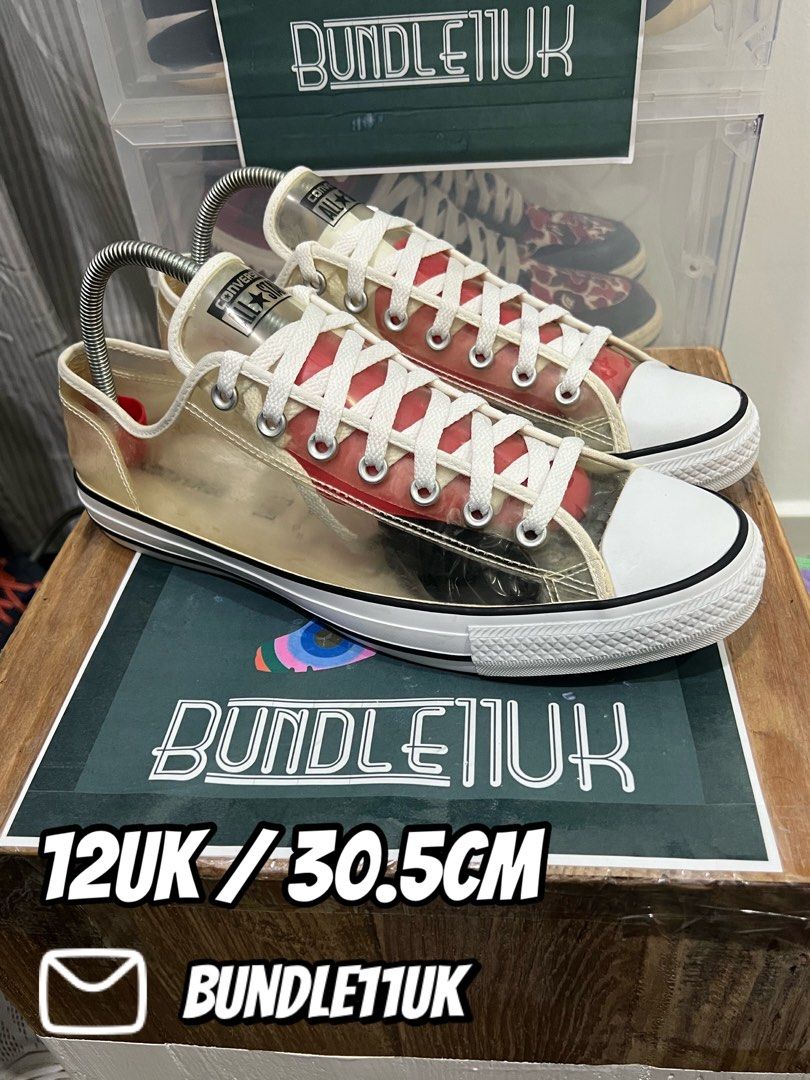 Clear plastic converse cheap