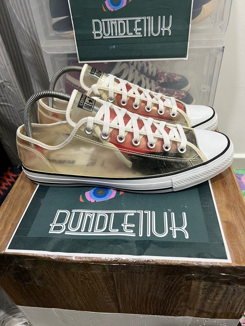 Clear top plastic converse
