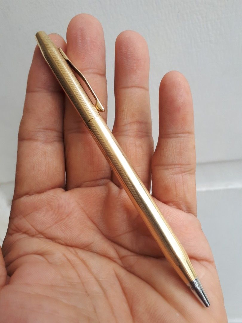 CROSS Gold Filled Pen, Antik, Jam Perhiasan di Carousell