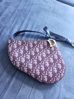 Dior Saddle Oblique Triple Zip purse