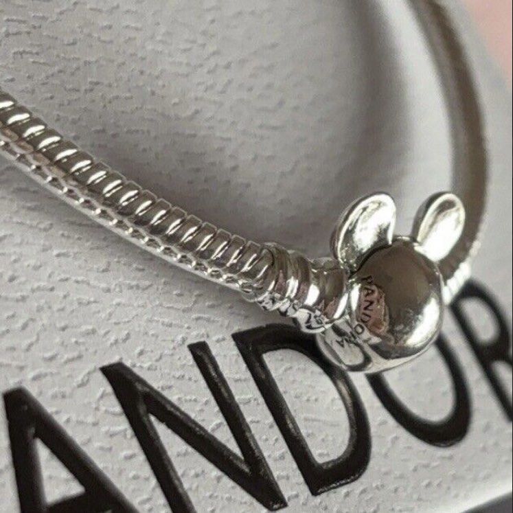Disney Mickey Mouse Clasp Moments Snake Chain Bracelet 593061C00 Women s Fashion Jewelry Organisers Charms on Carousell