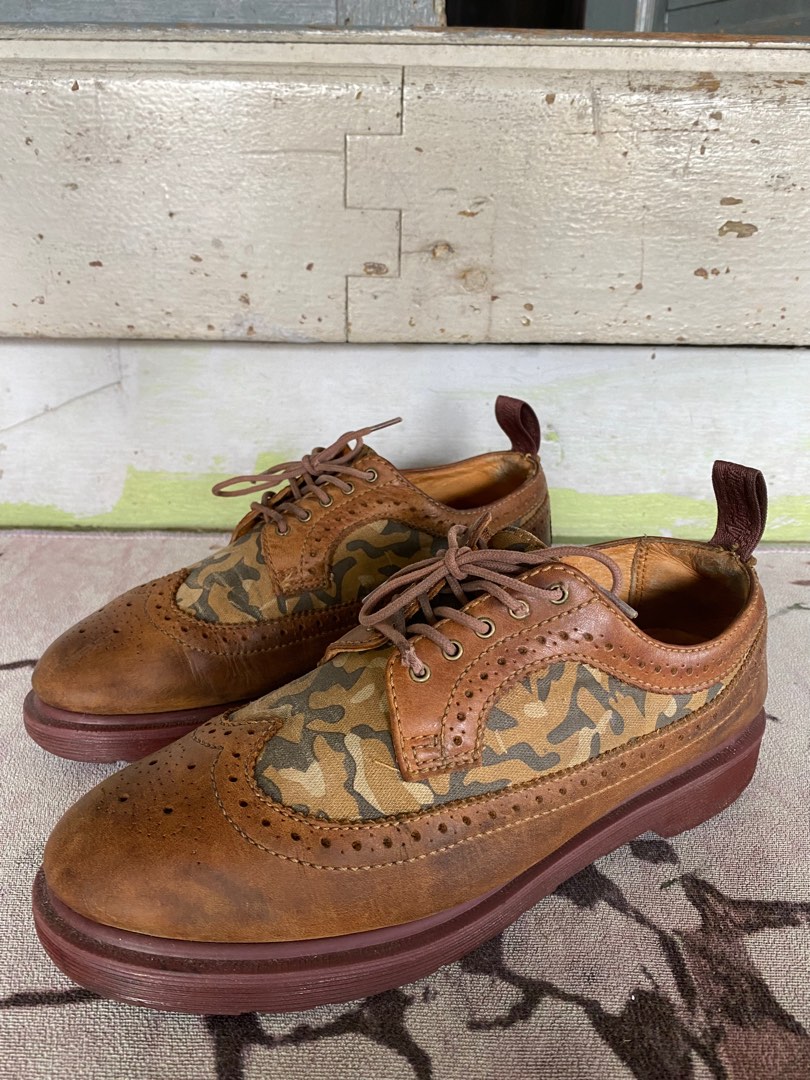 DR MARTENS WINGTIP camo Men s Fashion Footwear Boots on Carousell