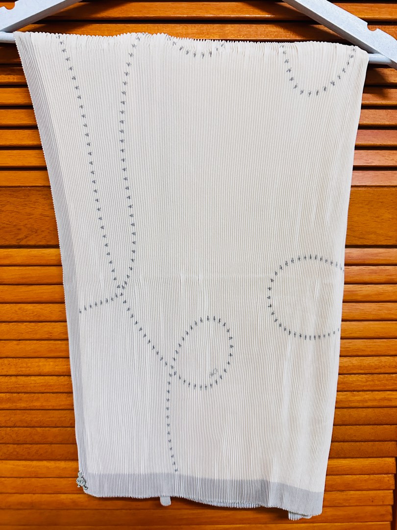 tutorial pleated shawl duck