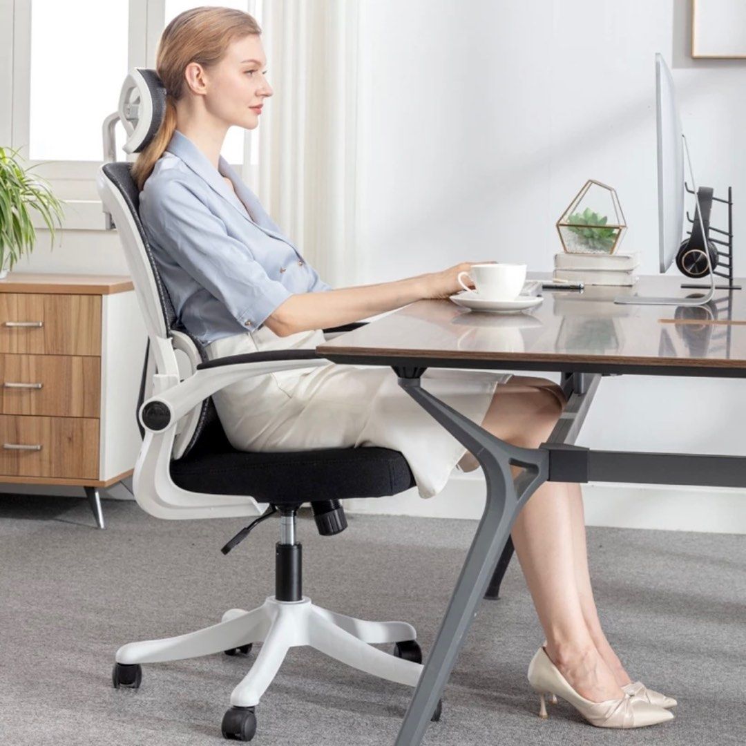 Ergonomic Adjustable Office Chair Lean Back Recliner Reclining