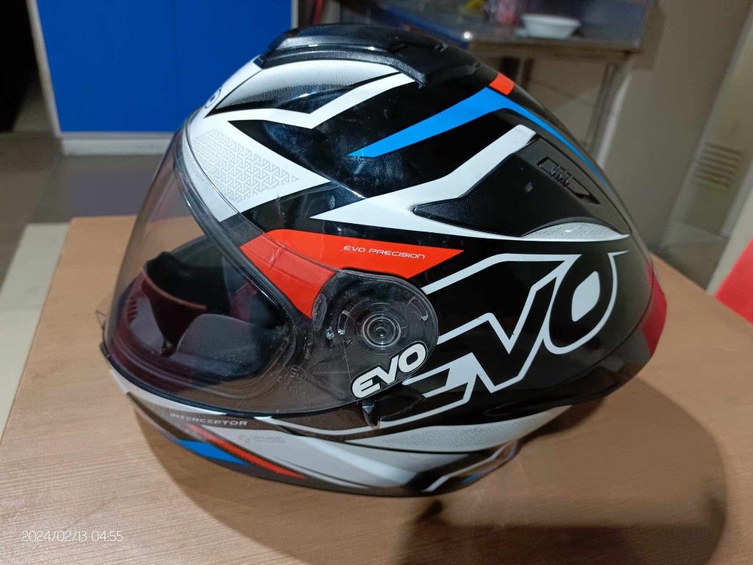 Evo Full Face Helmet Motorbikes Motorbike Parts Accessories