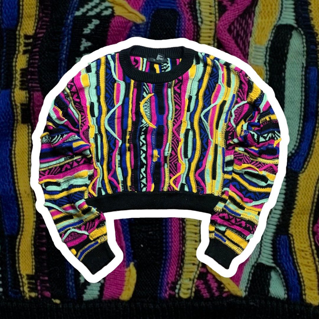 F21 Coogi Alternative Cropped Knitted Sweater Women s Fashion