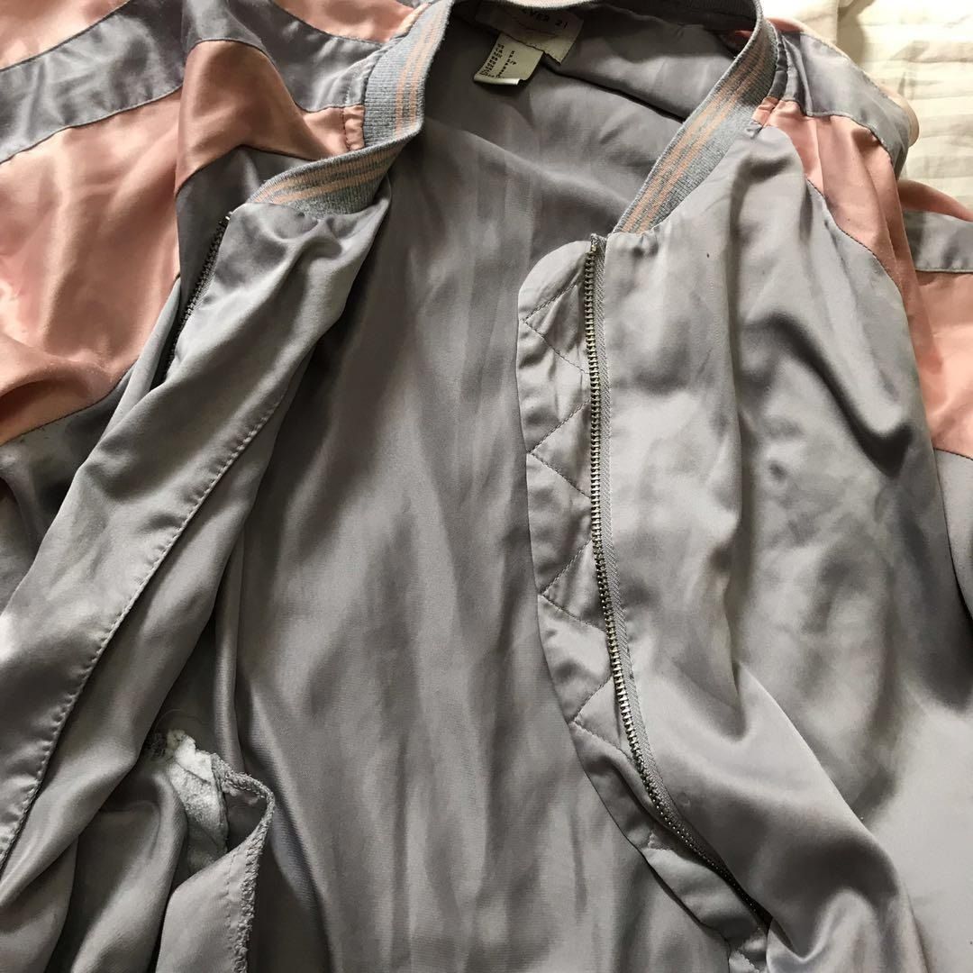 Contemporary satin jacket forever 21 shop