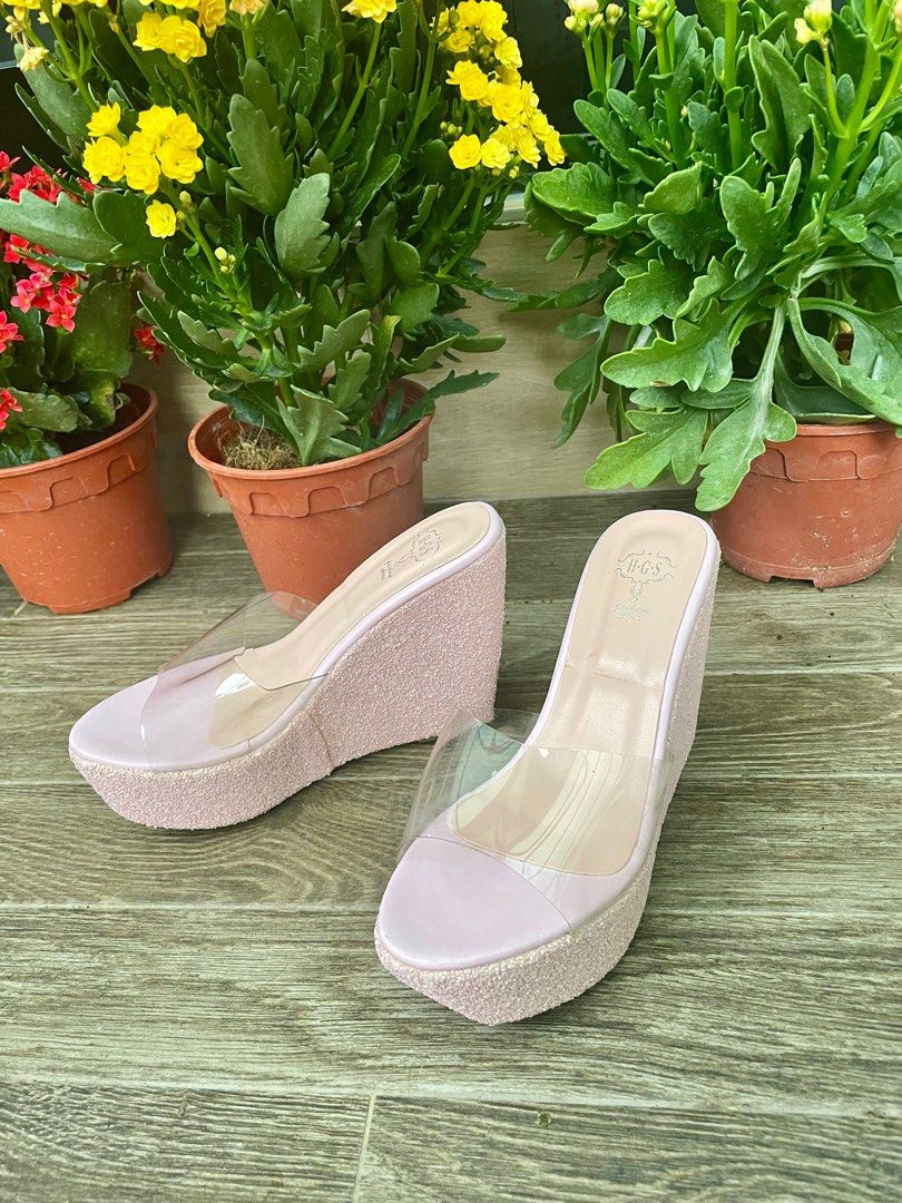 Wedges glitter sale