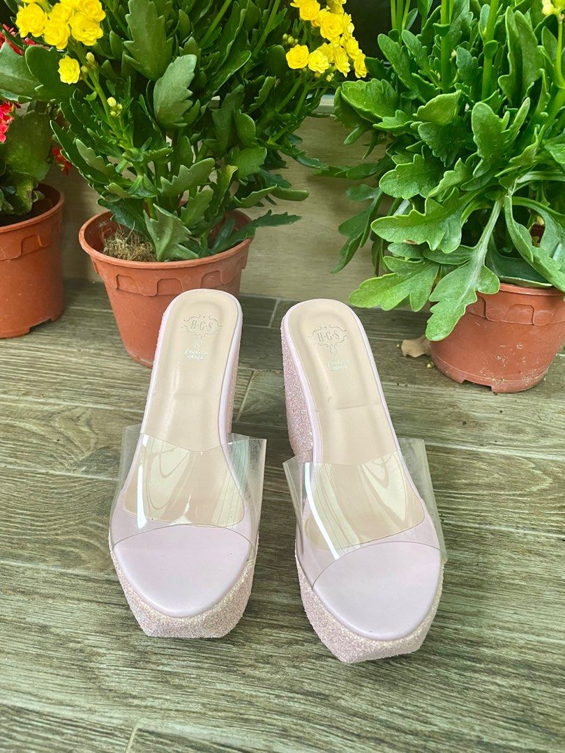 Glitter hotsell platform wedges