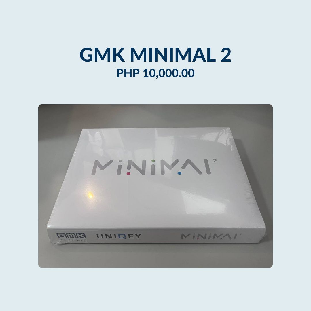 GMK Minimal 2 Keycaps (Category: Computer Keyboard) located in Quezon City. Submitted by jguard1453 (Listing ID 1286472942, Image 1). Description: GMK Minimal is the pinnacle of monochromatic sets. With text-only modifier legends, it stays true to its name and stays as minimal as possible..