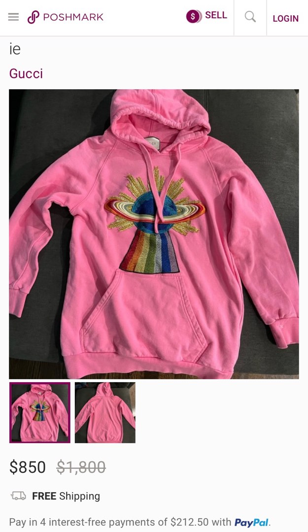 Gucci hoodie outlet poshmark