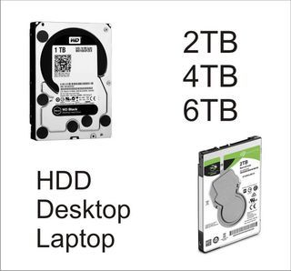 HDD for desktop laptop or cctv dvr seagate WD 1tb 2tb 4tb 6tb 8tb sata
