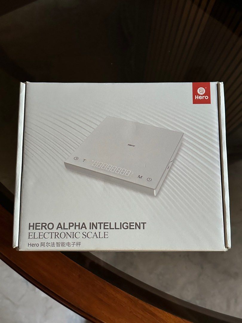 Hero Alpha Intelligent Electronic Scale (Category: Coffee Machines & Makers) located in Caloocan City. Submitted by reychul (Listing ID 1286418556, Image 1). Description: ‼️PLEASE READ‼️ - used 1-2x only - hindi ko pa natatanggal yung plastic ng scale (see last pic) - looks brand new, well taken care of - RFS: decluttering 📌 Loc: South Caloocan 📌 MOP: Gcash 📌 MOD: Grab/Lalamove.