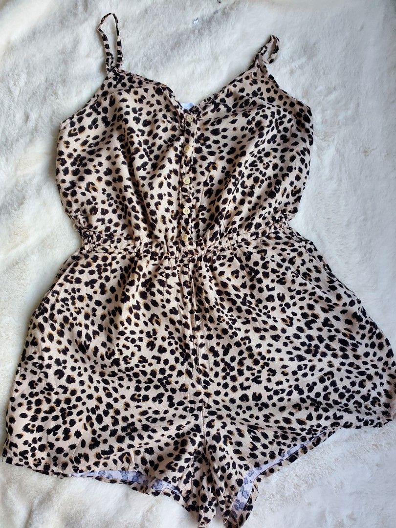 H&m leopard cheap romper