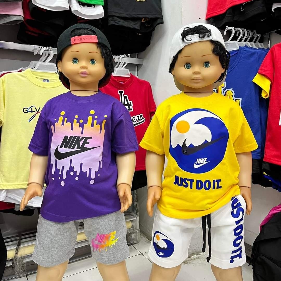 Kids nike short sets clearance