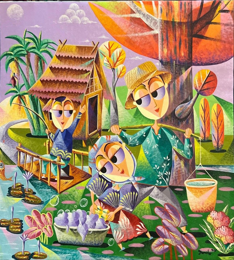 Jovan Benito artwork (Category: Art & Prints) located in Manila. Submitted by megaworld_art (Listing ID 1286537065, Image 2). Description: With certificate of authenticity included framed. cash on delivery metro manila. We do shipping local and international ❗ We do commission work any subject you prefer ❗..