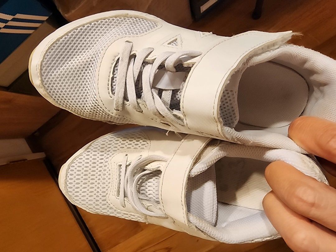 New balance white school shoes cheap