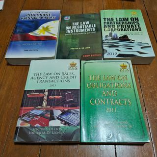 Law Books by Hector De Leon Bundle