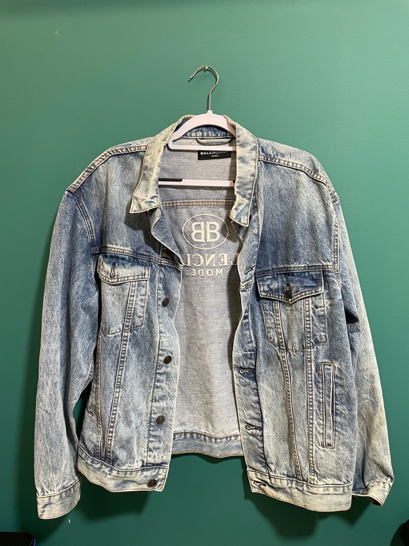 Limited Edition Balenciaga Mode Denim Jacket JP edition Men s Fashion Coats Jackets and Outerwear on Carousell