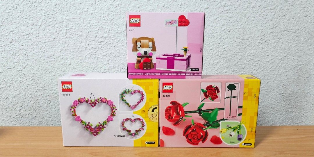 Valentine's Day 40638 Heart Ornament 40460 Roses 40522 Lovebirds - Building  Toys