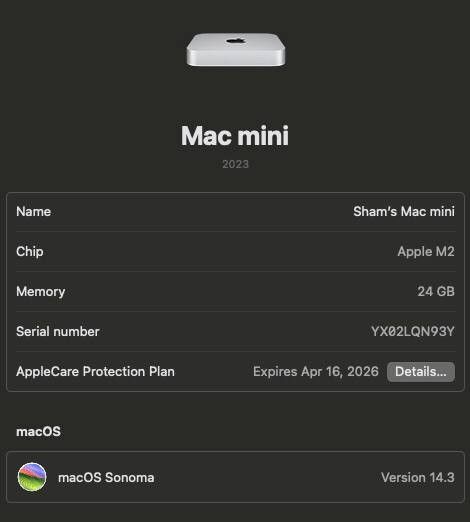 Mac mini m2 24GB 512GB Mac Mini M2 | 24GB Ram | 512GB SSD, Computers &