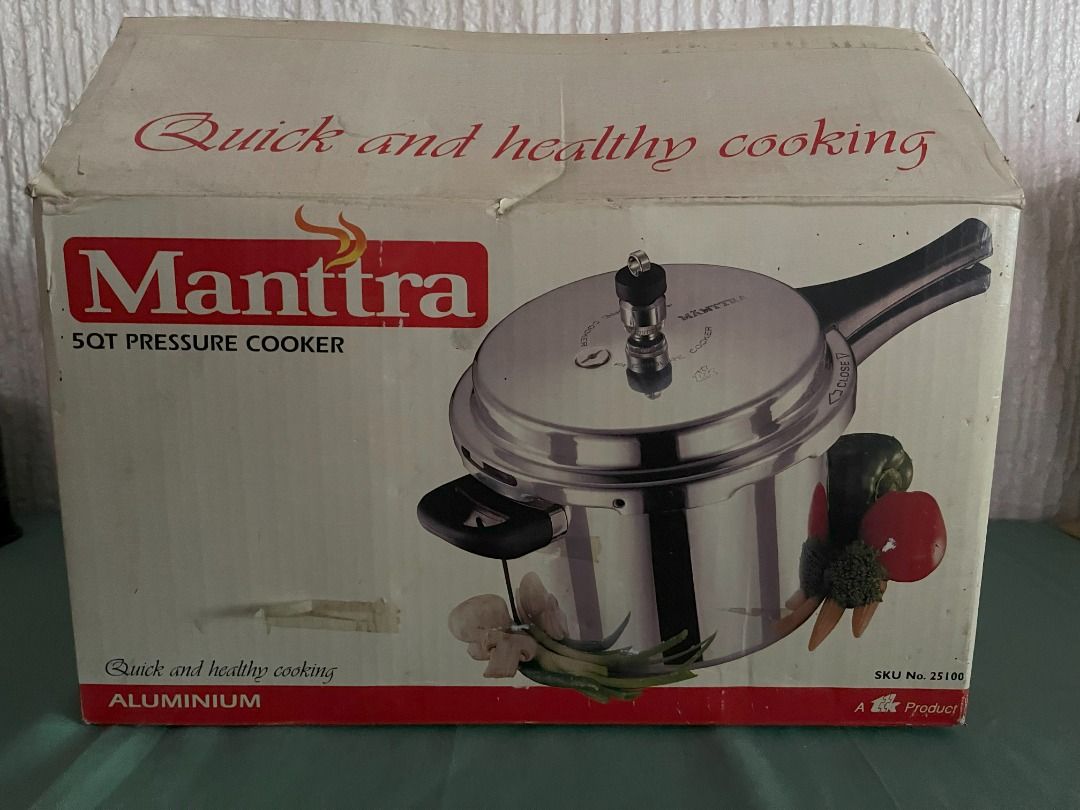Manttra quick & healthy cooking 5qt aluminium pressure cooker clearance