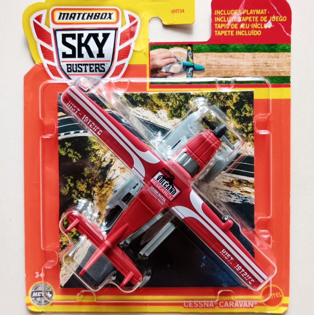 Matchbox Sky Busters Cessna Caravan – Spielzeugflugzeug Im Maßstab 1:64, Robust Für Kinder