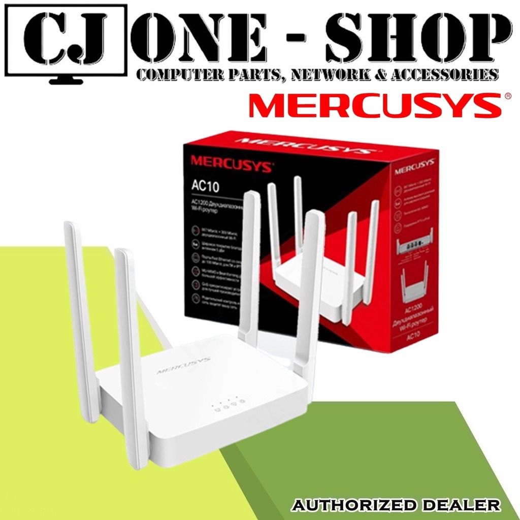 Mercusys Ac10 Dual Band Router English Version, Computers & Tech, Parts &  Accessories, Networking on Carousell