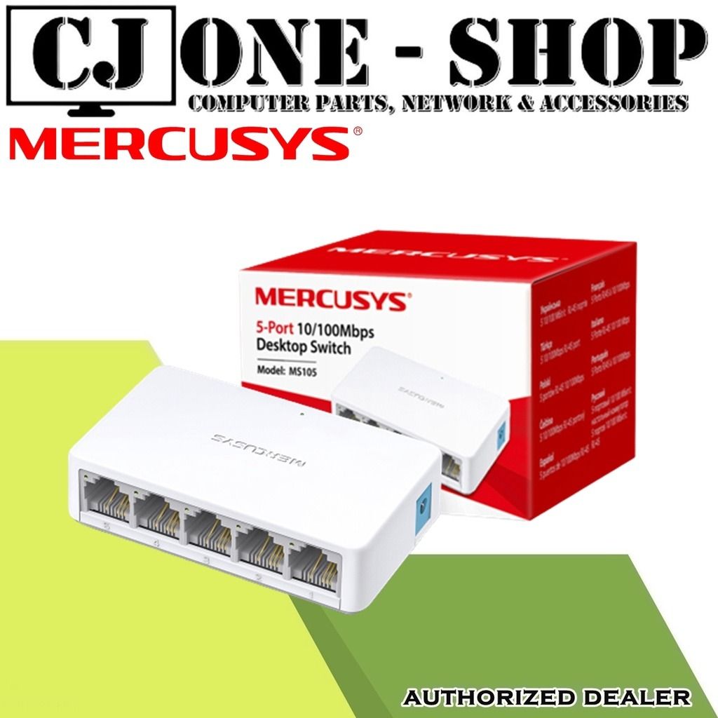 Mercusys MS105GP Switch Gigabit Ethernet de 5 puertos PoE
