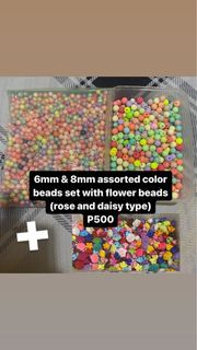 mini sets of letter/assorted color beads  business package