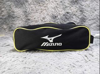 Mizuno Black Zipper Canvas Shoes Bag