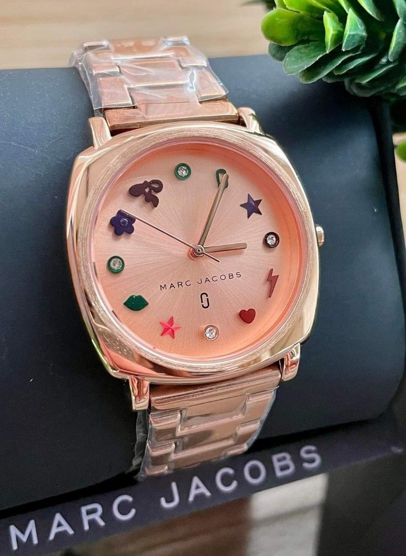 Marc Jacobs Mandy Rose Gold Dial Rose Gold Stainless Steel Strap Watch for  Women
