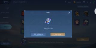 Mobile Legend Starlight Card [Need To Friend Me On ML For Atleast 7 Days]