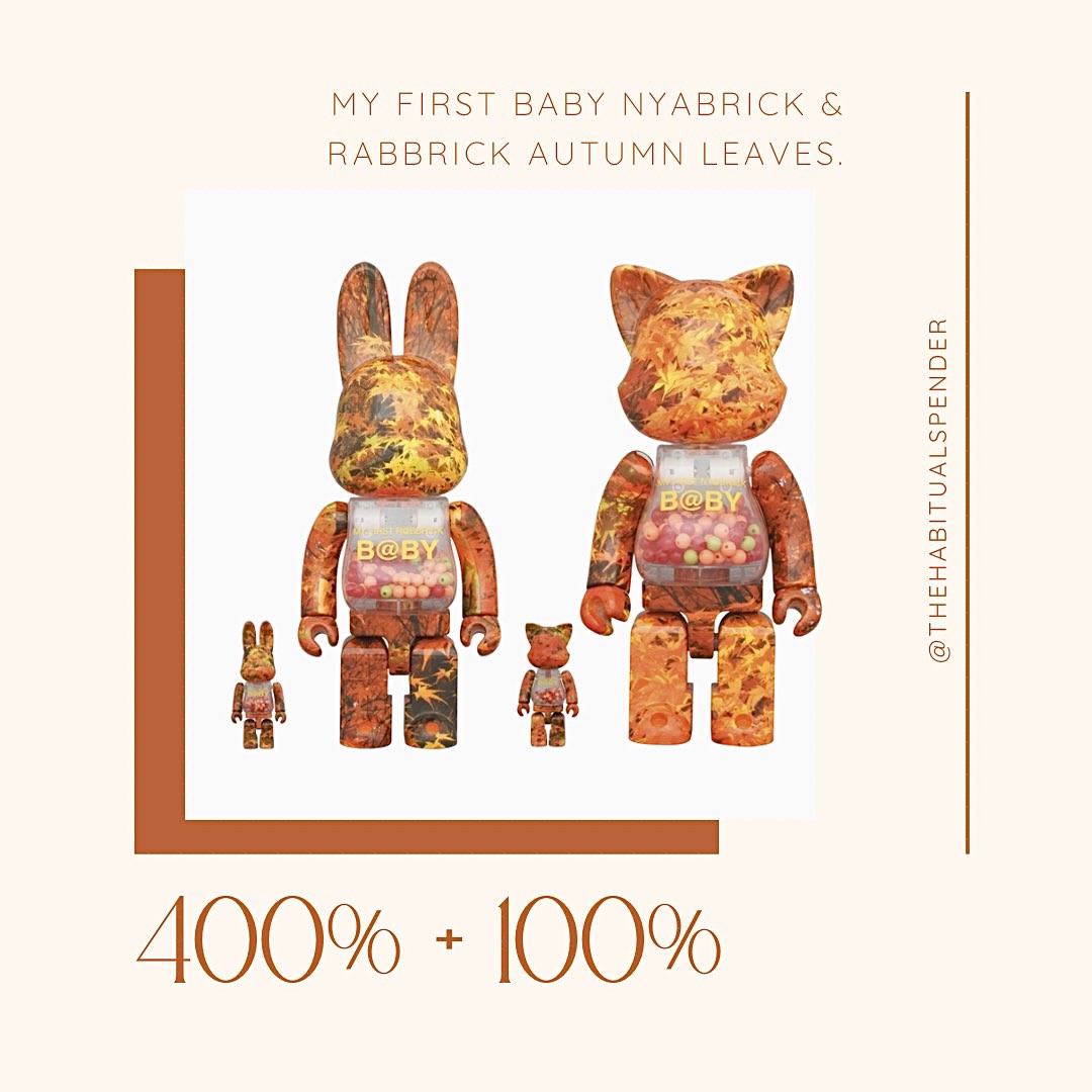 Medicom Toy Be@Rbrick - My First R@bbrick B@by Autumn Leaves Ver
