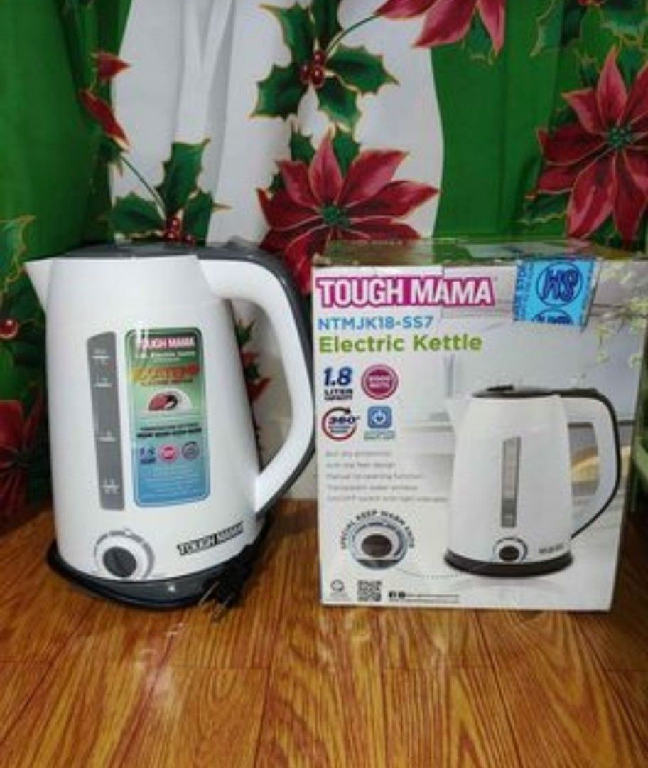 [New Stock] Tough Mama Electric Kettle 1.8L Keep Warm Function (Category: Kettles & Airpots) located in Caloocan City. Submitted by ms.green26 (Listing ID 1286532780, Image 1). Description: [New Stock] Tough Mama Electric Kettle 1.8L Keep Warm Function With Keep Warm Function With dry boil and overheat protection Large LED illuminated water level indicator 360-degree rotational base 1.8L capacity Original Price: Php1800+ Selling Price: Php599 ONL